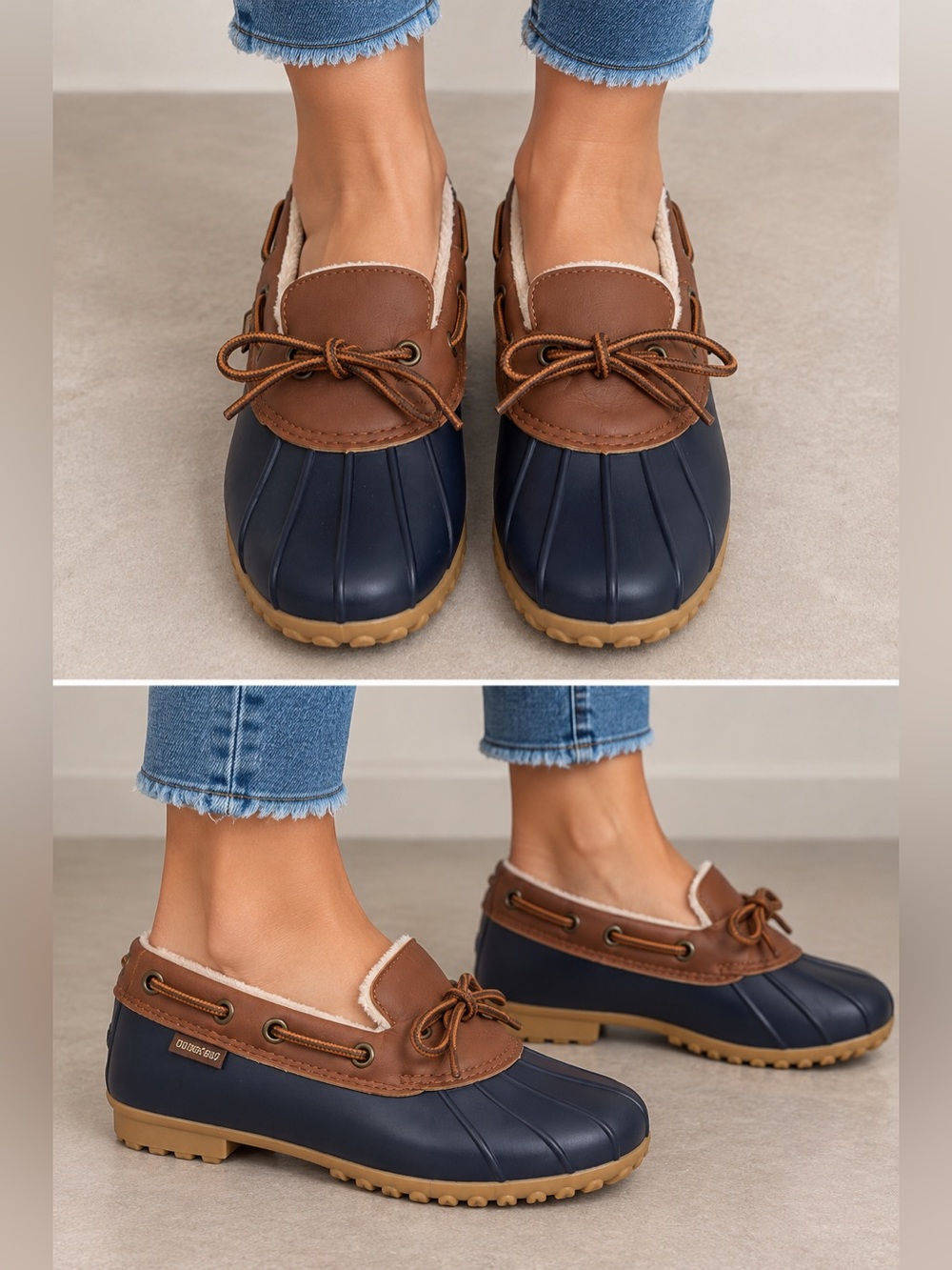 JBU by JAMBU Gwen Navy Waterproof Rain Shoes size 7.5